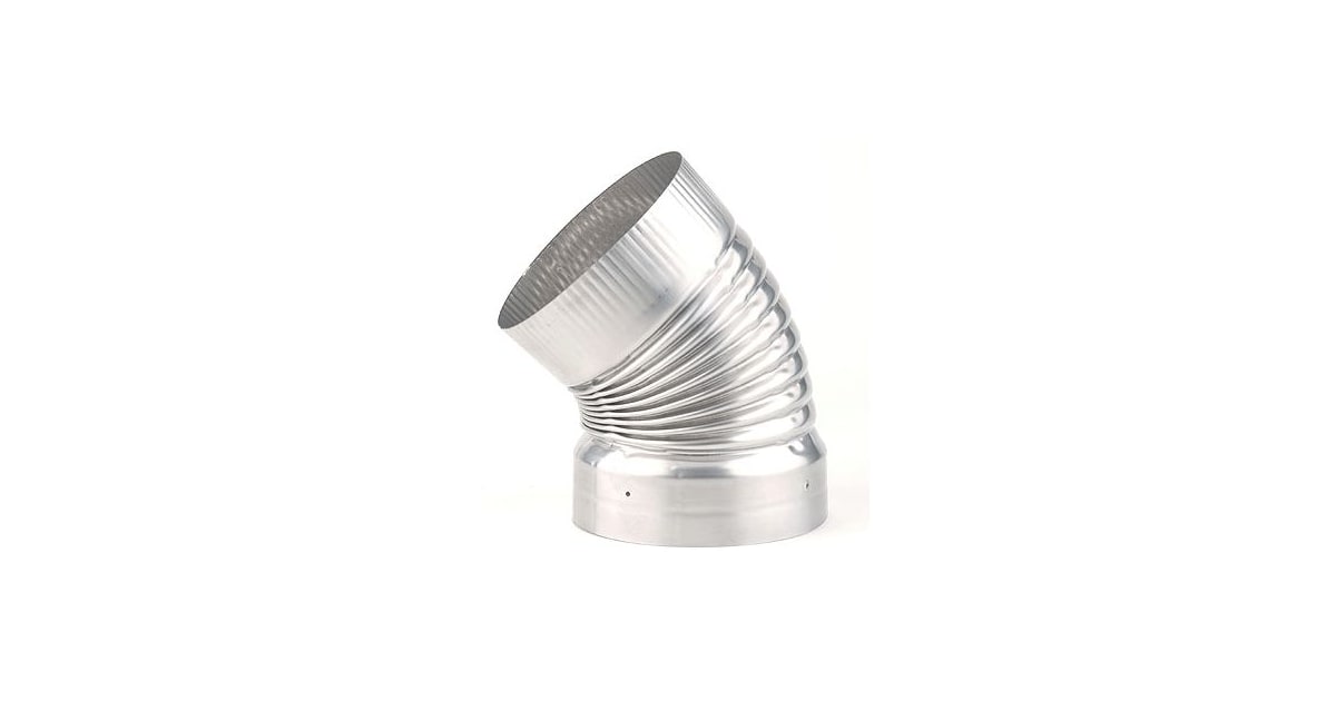 HeatFab 4511FLEX 5" 45 Degree Crimped Elbow