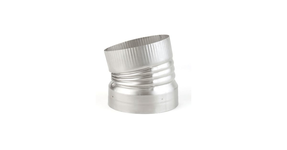 HeatFab 4609FLEX 6" 15 Degree Crimped Elbow
