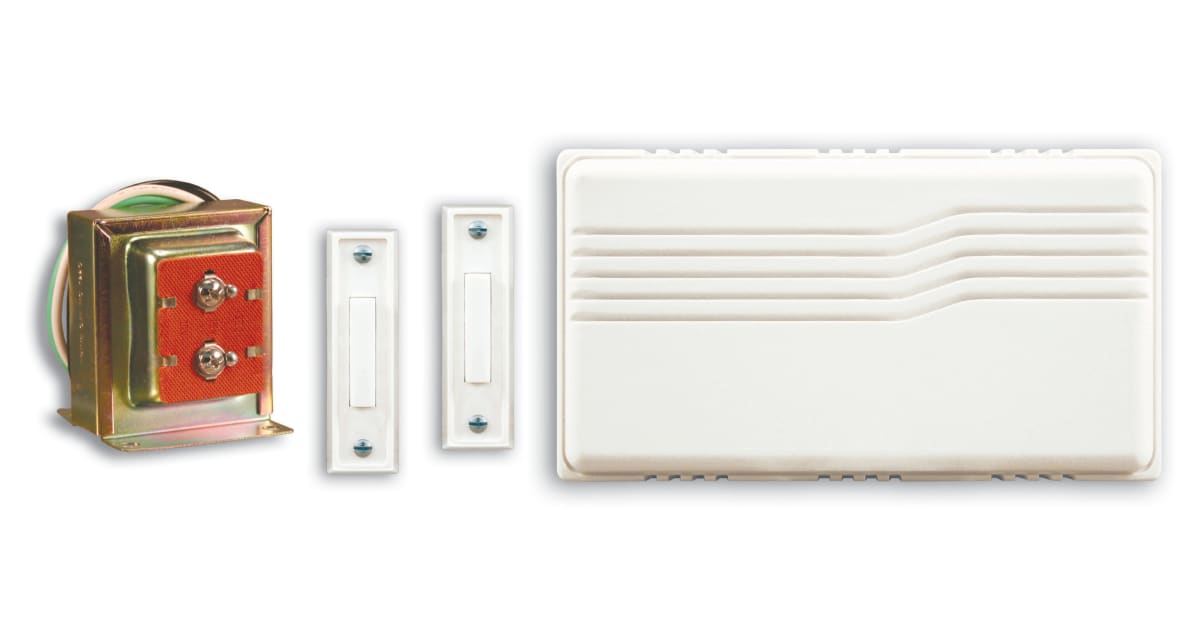 Heath Zenith SL2710290 Doorbell Kit with Door Chime,
