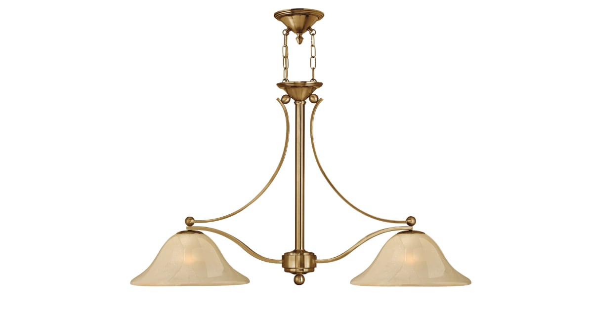 Hinkley Lighting 4662BR Bolla 2 Light 1 Tier Linear Chandelier | Build.com