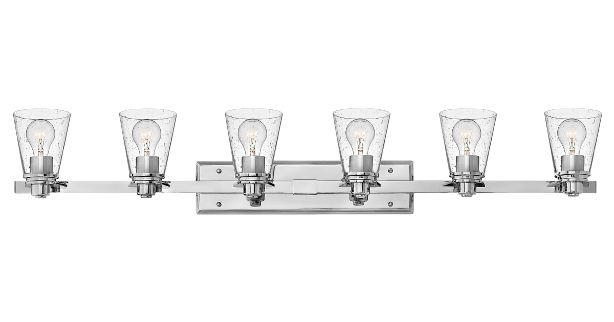 Hinkley Lighting 5556CMCL Avon 6 Light 48" Wide Bathroom