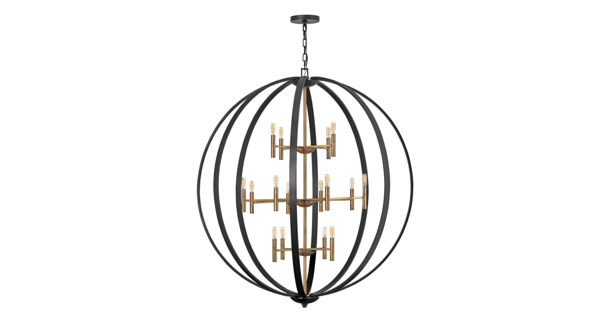Hinkley Lighting 3465SB Euclid 16 Light 52" Wide Mixed