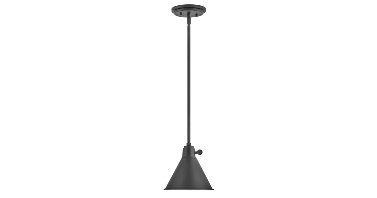 Hinkley Lighting 3697BK Arti 8" Wide Mini Pendant