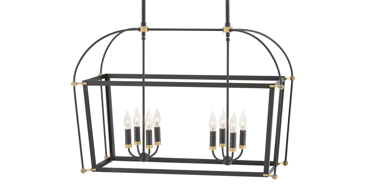 Hinkley Lighting 4058BK Selby 8 Light 34" Wide Taper