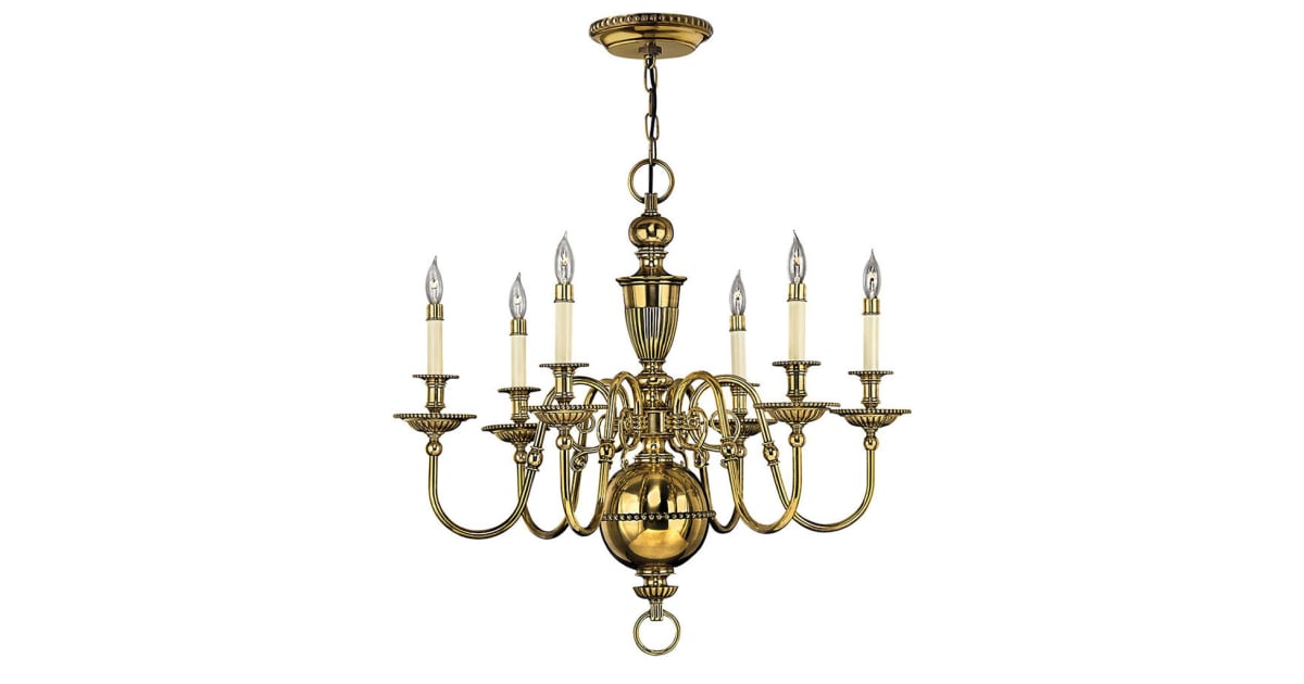 Hinkley Lighting 4416BB Cambridge 6 Light 1 Tier Candle