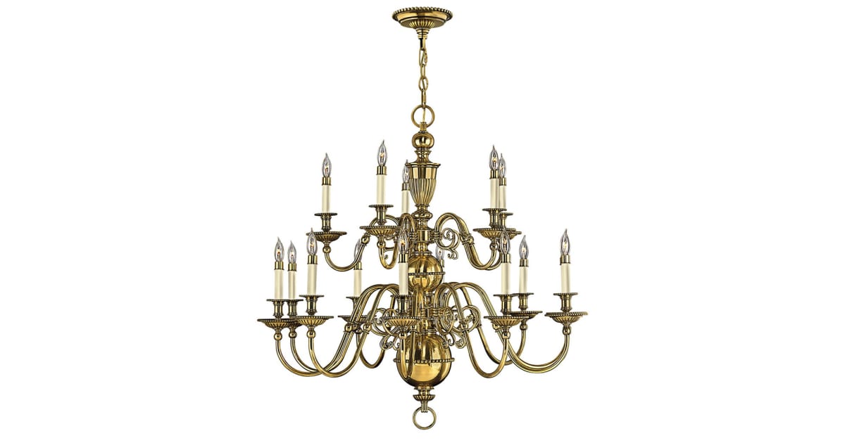 Hinkley Lighting 4417BB Cambridge 15 Light 2 Tier Candle