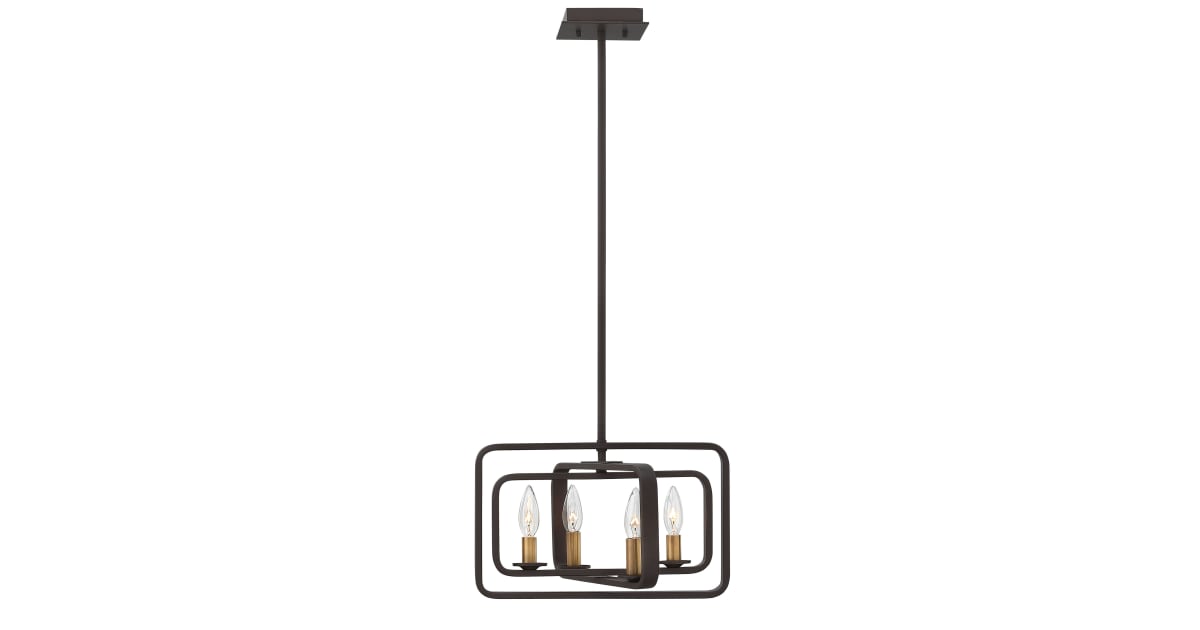 Hinkley Lighting 4811KZ 4 Light Pendant from the Quentin
