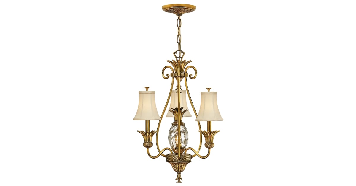 Hinkley Lighting 4883BB 4 Light Pineapple Chandelier from