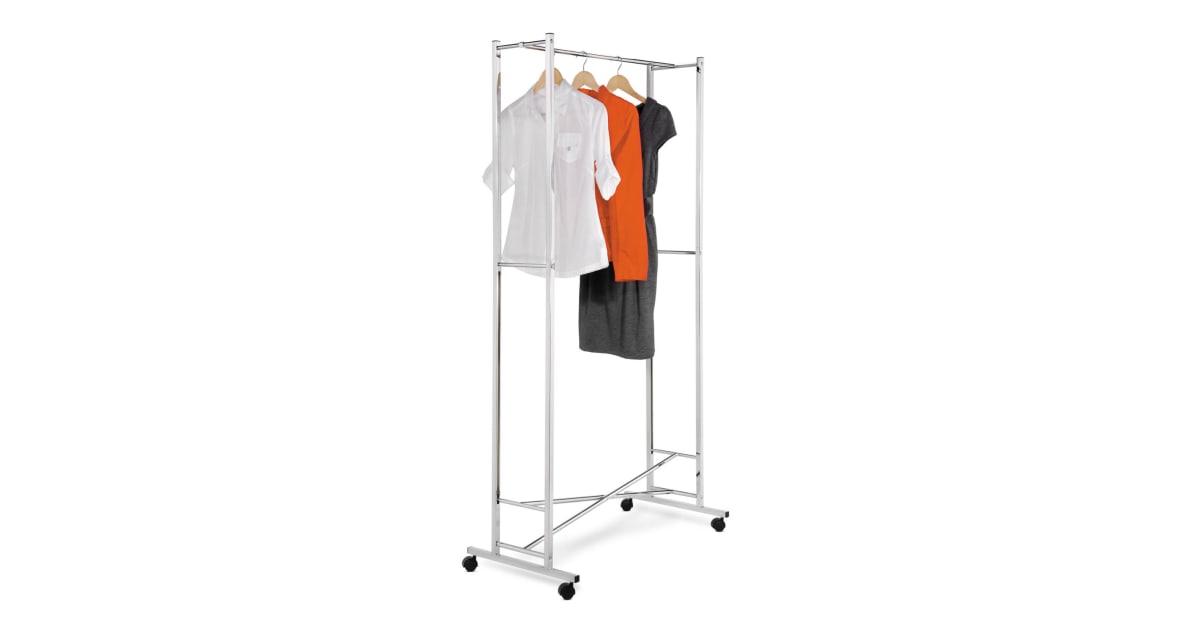 HoneyCanDo GAR01268 Garment Rack with Square Tubing