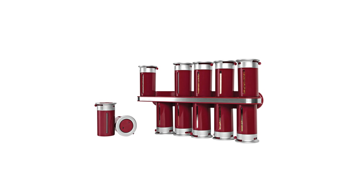 HoneyCanDo KCH06103 12 Piece Wall Mount Spice