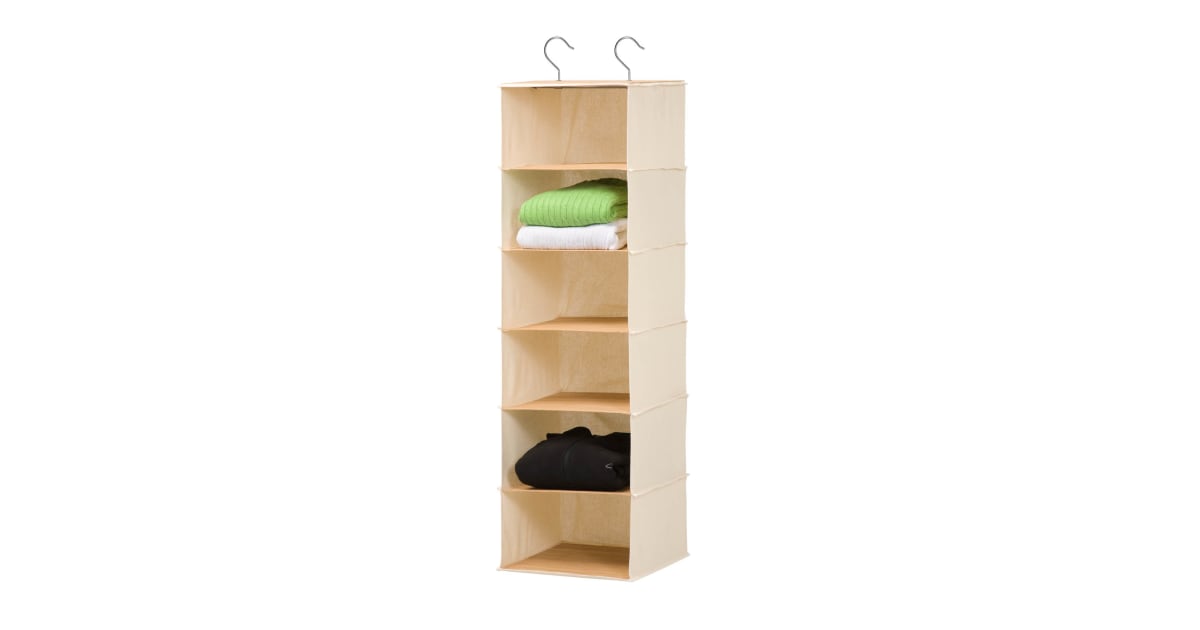 HoneyCanDo SFT01003 Six Shelf Hanging Vertical Closet