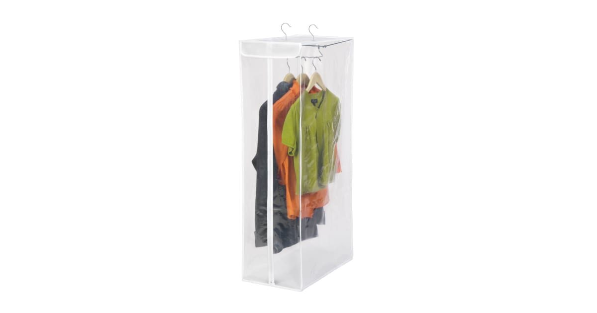 HoneyCanDo SFT01415 Short Hanging PEVA Storage Closet