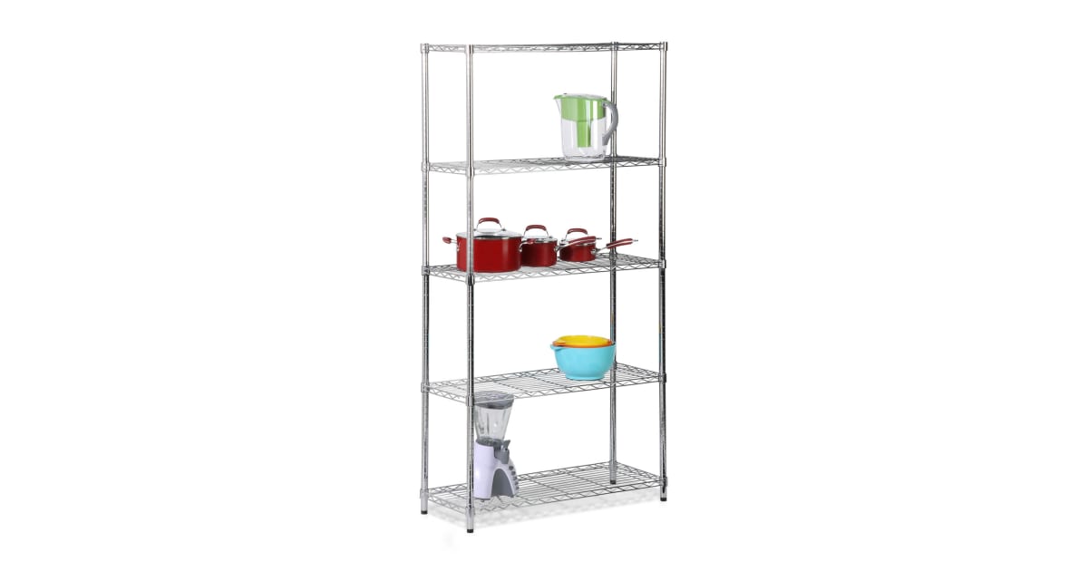 HoneyCanDo SHF01443 5Tier Urban Shelving Adjustable