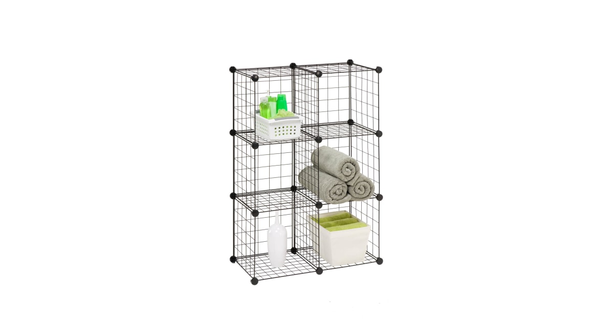 HoneyCanDo SHF02113 6Pack Modular Mesh Storage Cube