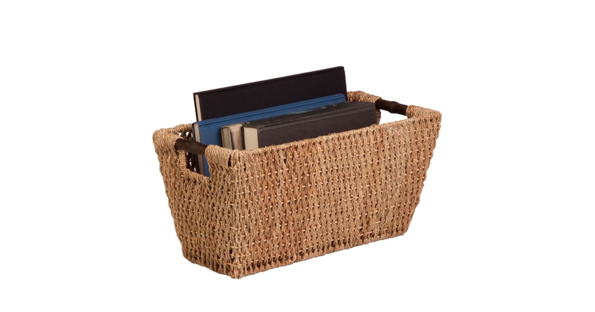 HoneyCanDo STO02966 Large Woven Seagrass Basket with