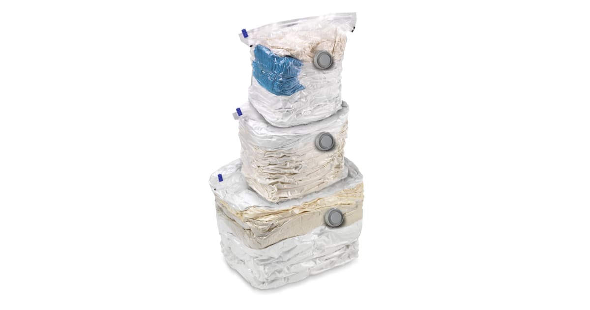 HoneyCanDo VAC01301 3Pack Combo Set Vacuum Cubes