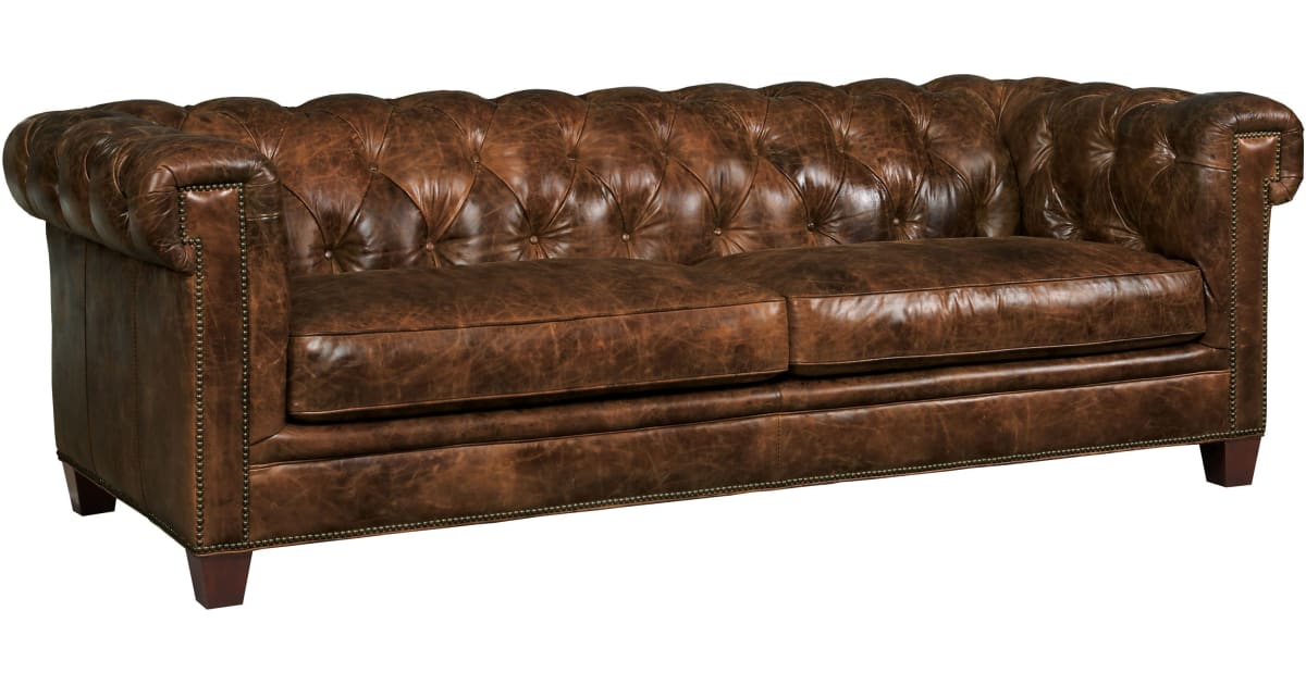 Hooker Furniture SS195-03-087 90 Inch Wide Leather Sofa | Build.com
