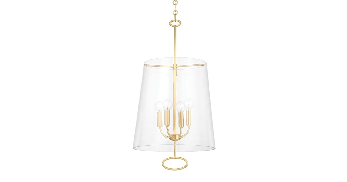 Hudson Valley Lighting 4717-AGB James 4 Light 15" Wide Pendant ...