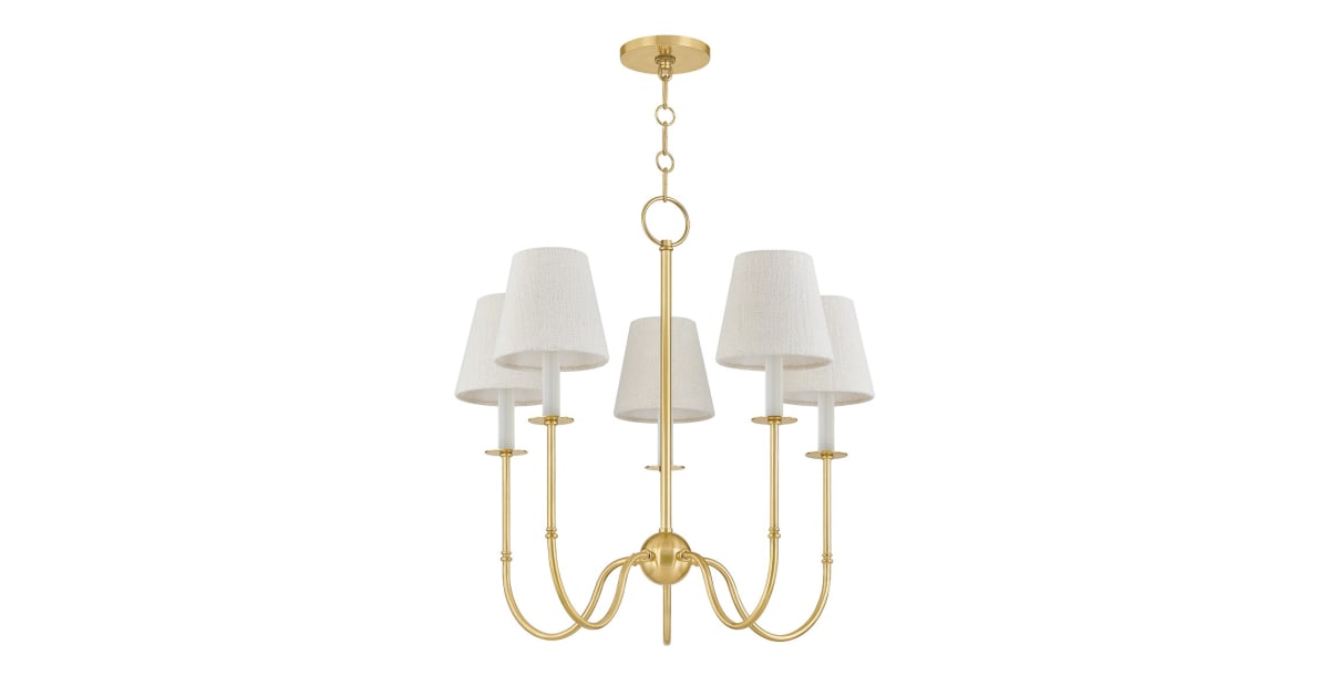 Hudson Valley Lighting 6927AGB Amina 5 Light 27" Wide