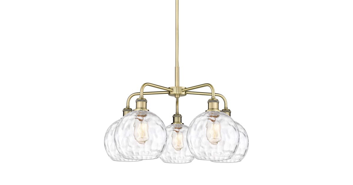 Innovations Lighting 5165CRABG12158 Athens Water Glass 5 Light 26