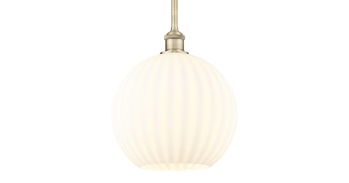 Innovations Lighting 616-1S-AB-G1217-12WV White Venetian 12" Wide ...