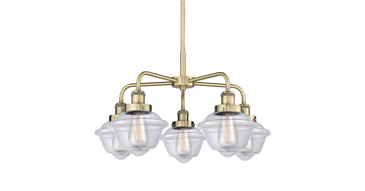 Innovations Lighting 9165CRABG532 Oxford 5 Light 25" Wide Flush