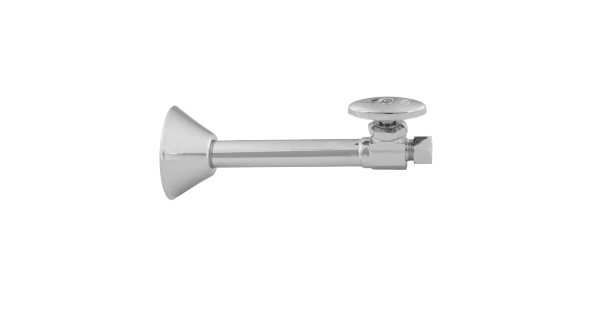Jaclo 19-Inch Polished Chrome Extension Ball Rod - Long Shower Curtain Rod Extension, Made In USA