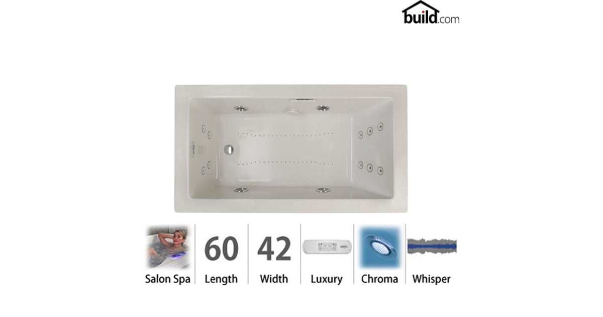 Jacuzzi ELA6042CLR4CWYC Elara 60" Acrylic Air / Whirlpool