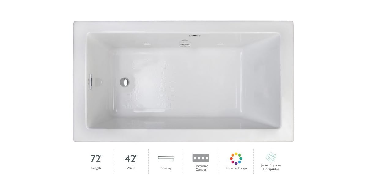free standing tub length