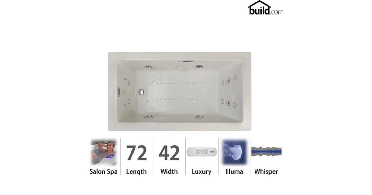 Jacuzzi ELA7242CRL4IWYC Elara 72" Acrylic Air / Whirlpool