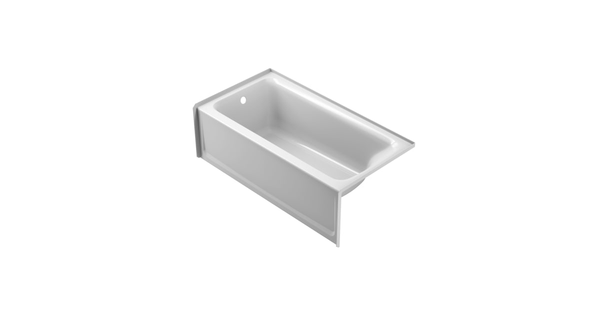 Sgnature Hardware Stka 60" X 30" Three Wall Alcove Acrylc Soakng