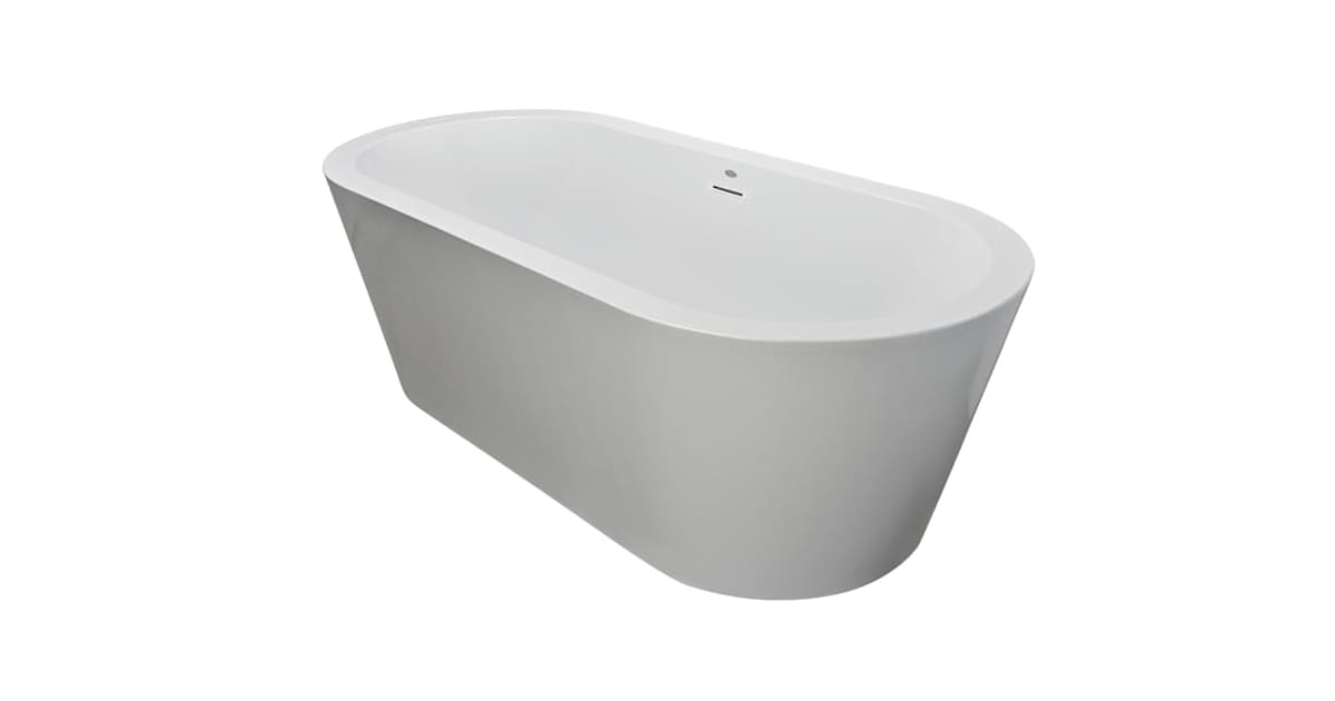 Jacuzzi MZ70C59 Celeste 67 Inch Soaking Bathtub for Freestanding