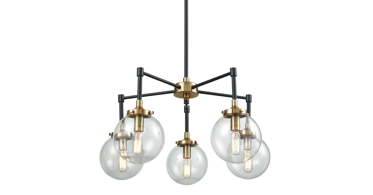 James Allan ECH2587MBAG Ellis 5 Light 23" Wide Chandelier