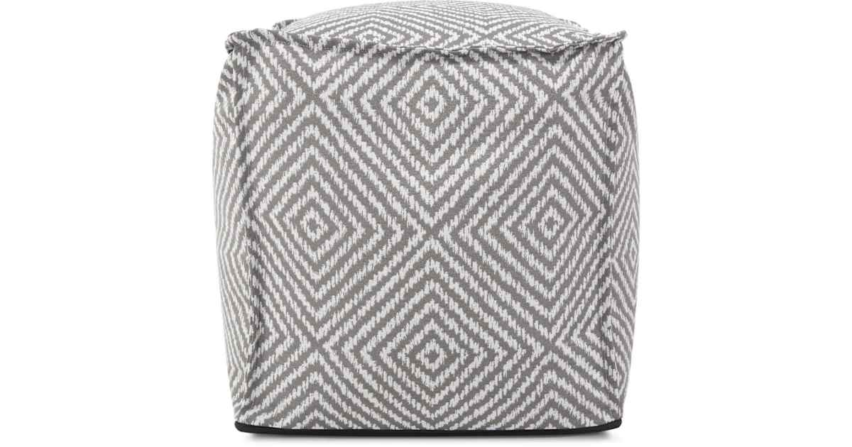 James Allan HEOF61477-PWT Gladius 20" Wide Polyester Outdoor Pouf ...