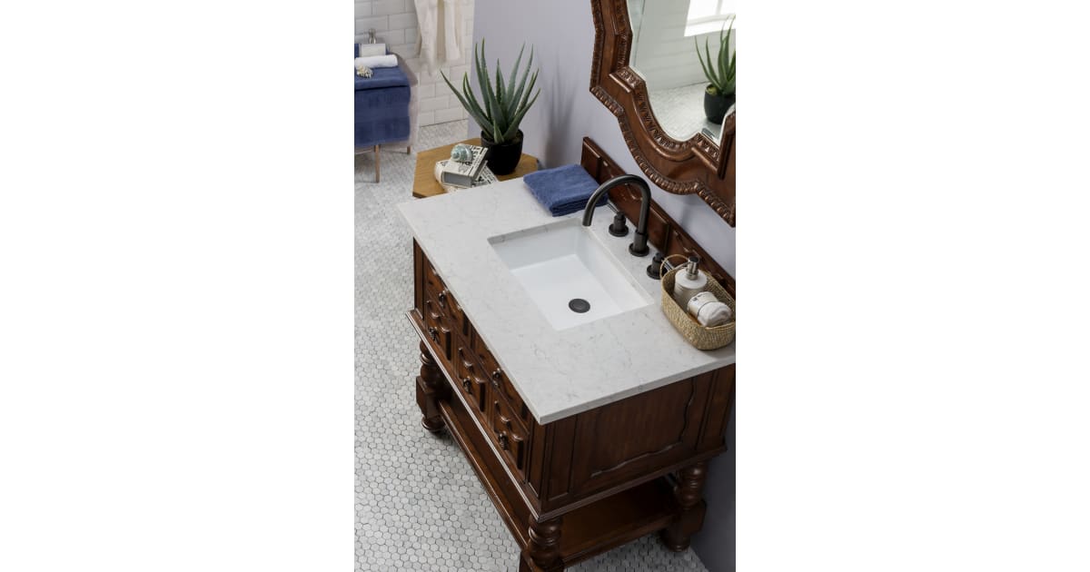 James Martin Vanities 424 V36 BKO 3EJP Lorelai 36" Single Basin Wood