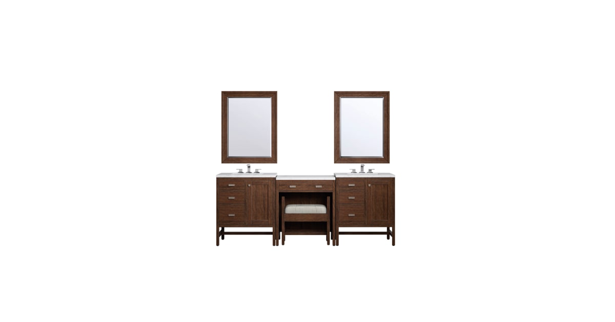 James Martin Vanities E444MCAV30GPDBEJP Addison 90"