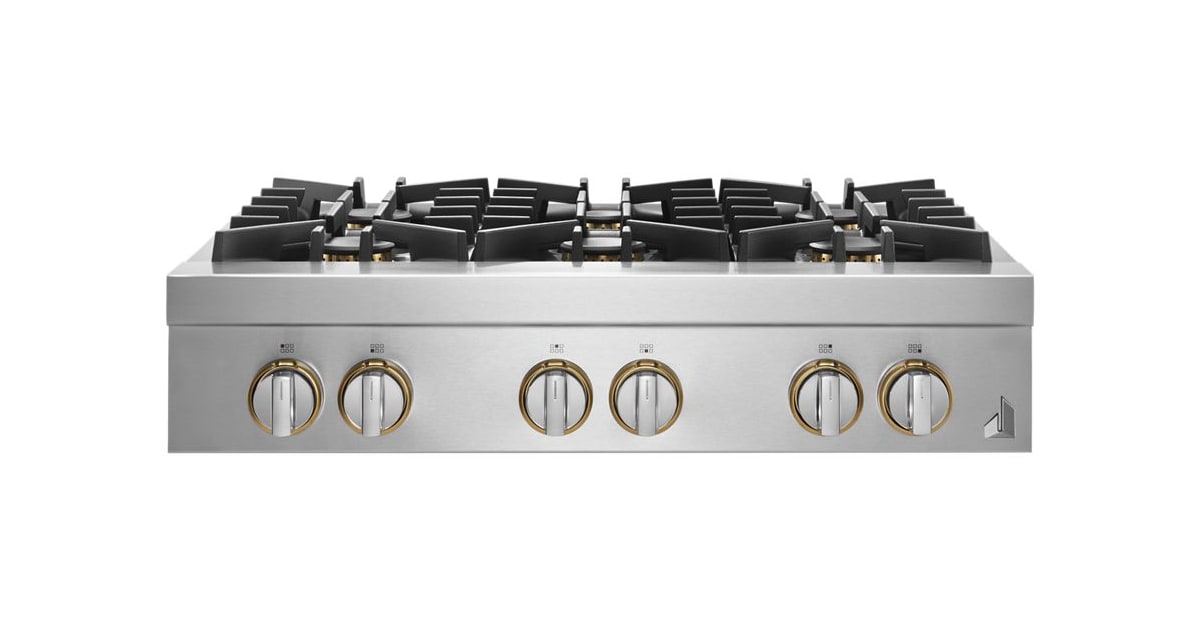 jenn air six burner gas range