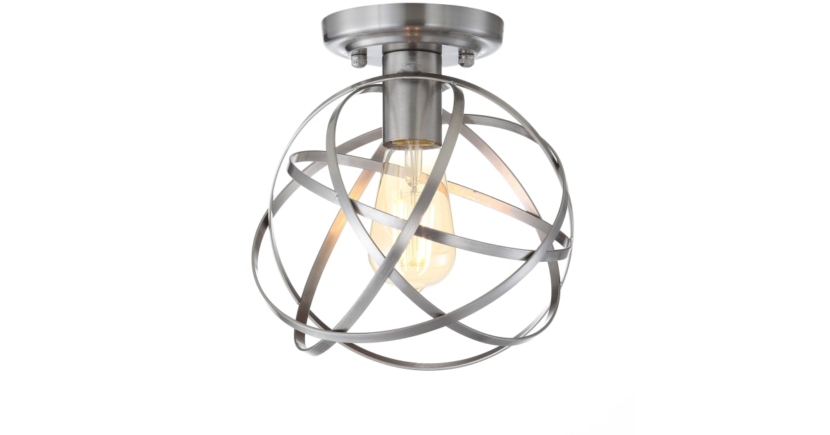 JONATHAN Y Lighting JYL9515B Alba 9" Wide LED SemiFlush