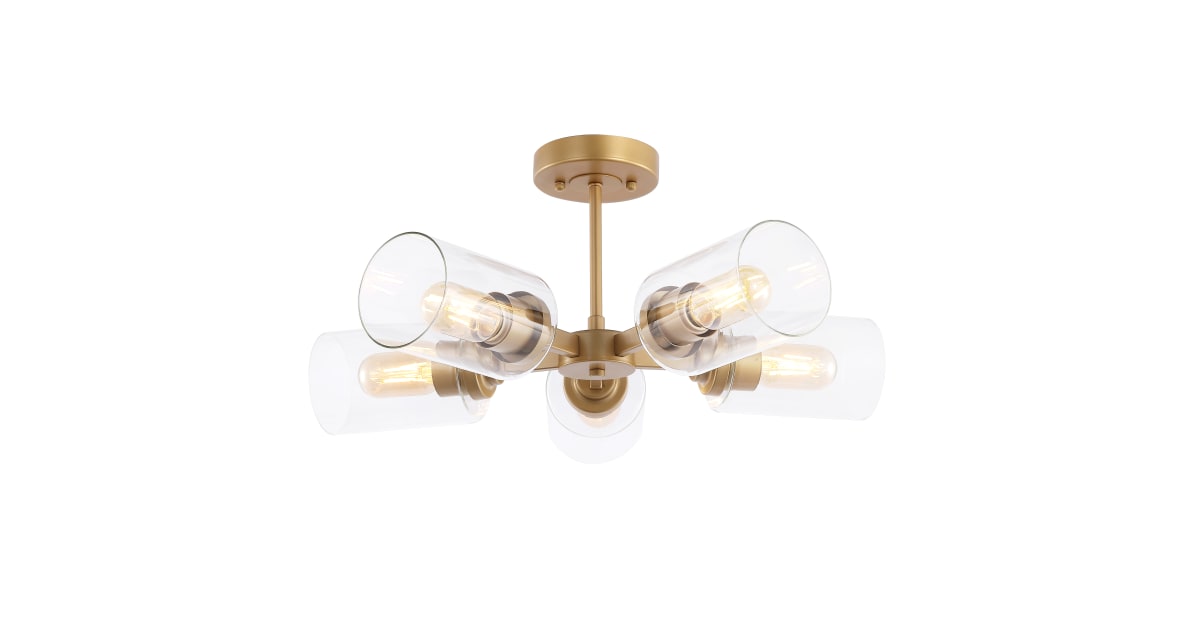 View of JONATHAN Y Lighting JYL9544A Jaynie 5 Light 22