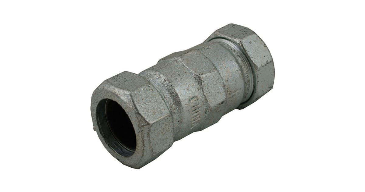 Jones Stephens C11100 1 Galvanized IPS Long Compression Coupling ...