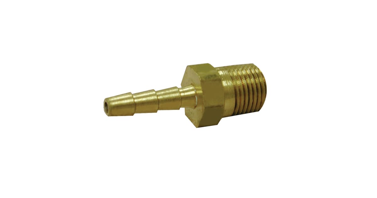 Jones Stephens G25022 *CVR* 1/8 HOSE BARBX1/8 MPT ADPT