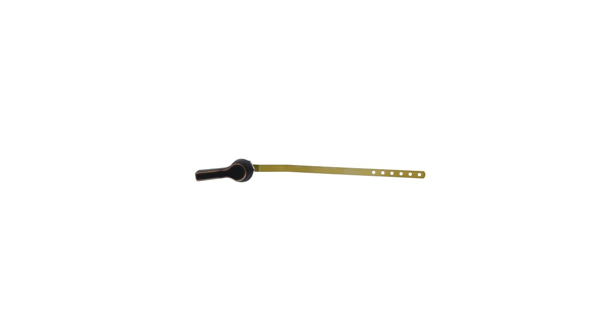 Jones Stephens Chrome Toilet Tank Trip Lever – Side Mount With 9.5" Brass Offset Arm, Plastic Spud & Nut, Fits TOTO And Most Standard Tanks