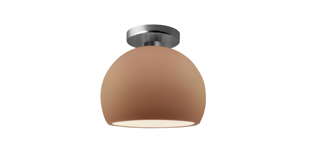 Justice Design Group CER-6350-ADOB-NCKL-LED1-700 Radiance 7