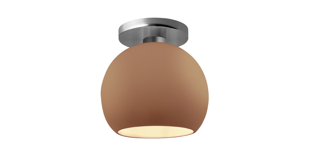 Justice Design Group CER-6353-ADOB-NCKL Radiance 10