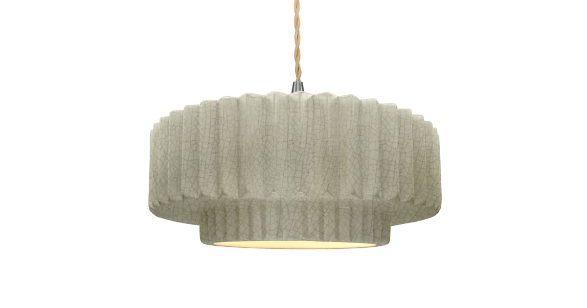 Justice Design Group CER-6555-CKC-NCKL-BEIG-TWST-LED1-700