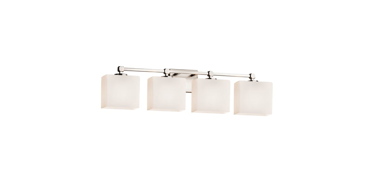 Justice Design Group FSN-8424-55-OPAL-NCKL-LED4-2800 Fusion Justice Design Group FSN-8424-55-OPAL-NCKL-LED4-2800 Fusion