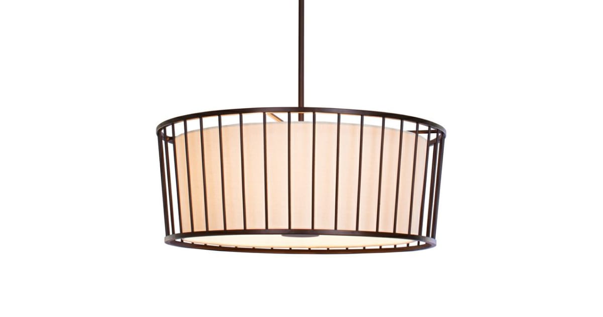 Kalco 507052BZ Pacifica 6 Light 24 Wide Drum Chandelier Ferguson Home kalco-507052bz-pacifica-6-light-24-wide-drum-chandelier-ferguson-home