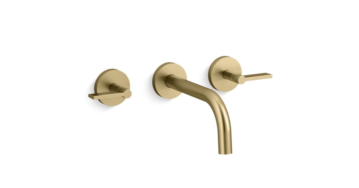 Kallista P21803-LV-BAF One 1.2 GPM Wall Mounted Widespread Bathroom ...