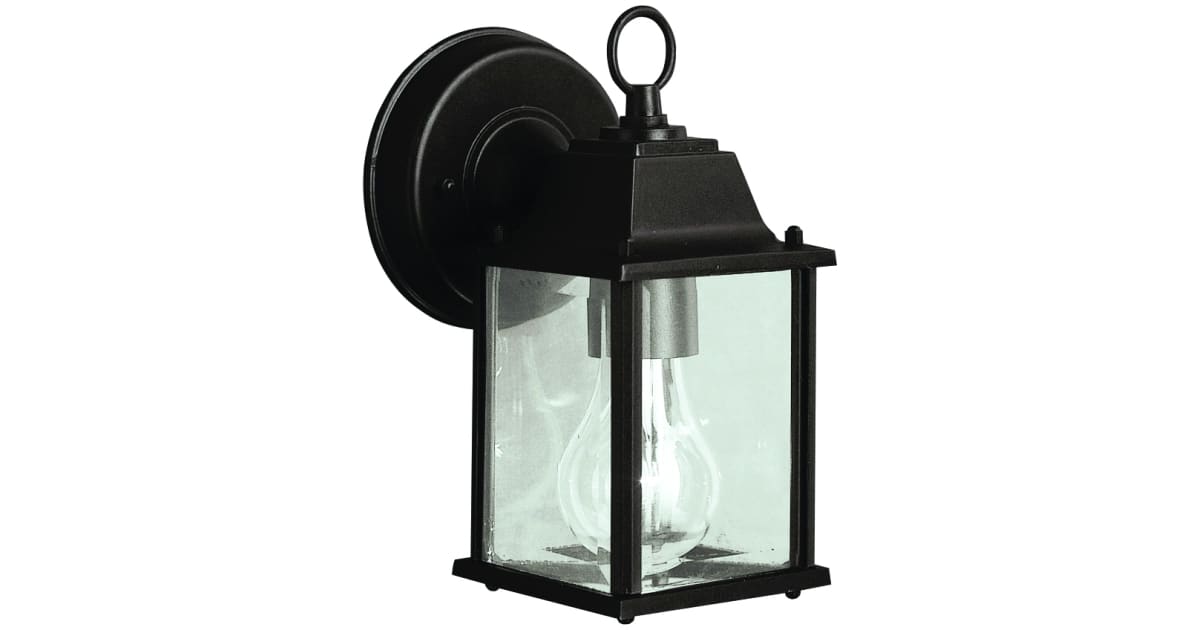 Kichler 9794BK Barrie 9" Outdoor Wall Light with Beveled