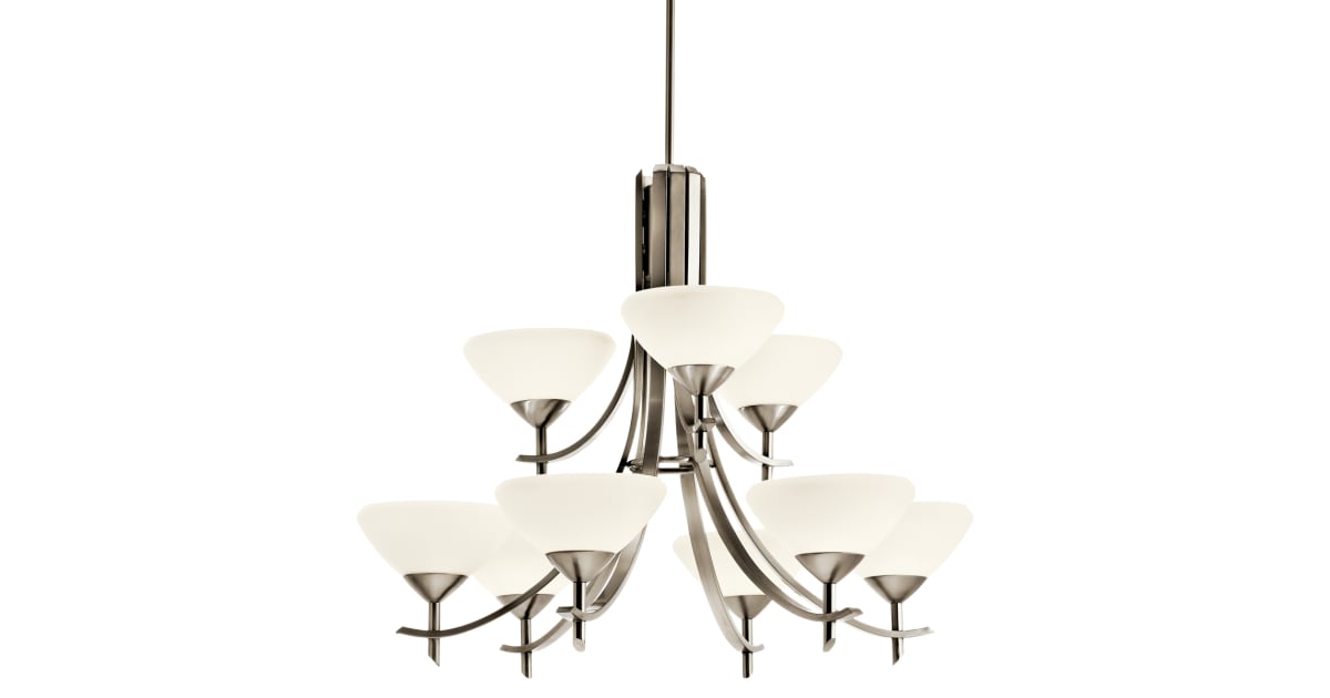 Kichler 10777AP Olympia 2Tier Chandelier with 9 Lights